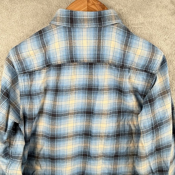 Patagonia Conversion Fjord Flannel Shirt Mens M Blue Cotton Outdoors Casual - Picture 5 of 9